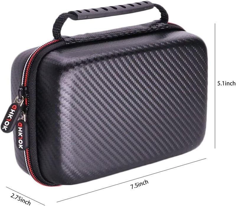 VSEER Carrying Case for New 3DS XL / New 2DS XL, Hard Protective Shell Travel Case for Nintendo 3DS/3DS XL/New 3DS/New 3DS XL- [Black/Red] - Image 5